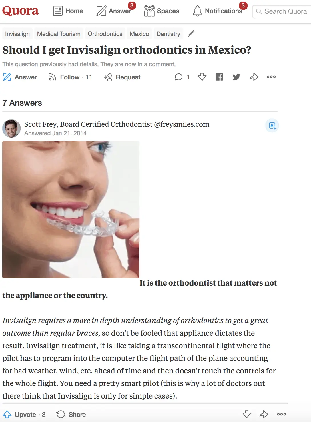 Quora Orthodontist Questions - more SEO Tips for Orthodontists