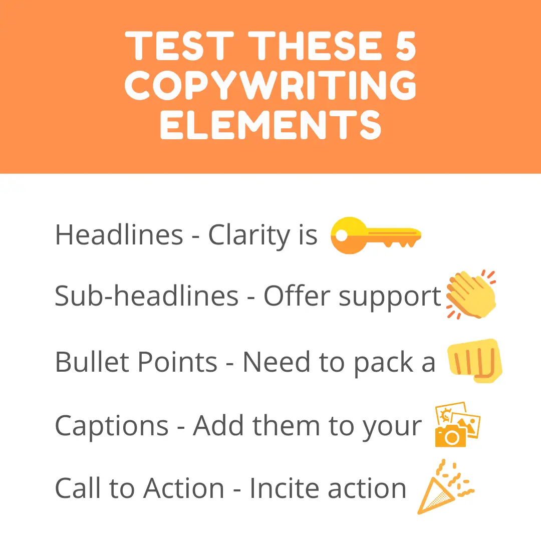 Test These 5 Copywriting Elements